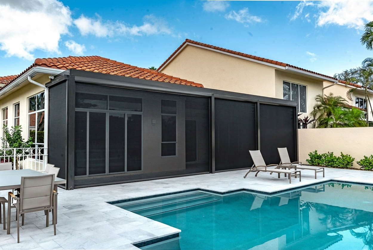 Complete patio screen enclosure installation offering full protection, durability, and enhanced outdoor living for North and South Florida homeowners.