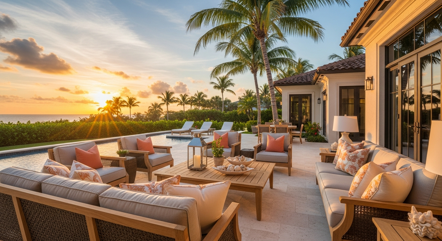 Final positioning and adjustments ensure optimal comfort, flow, and aesthetic balance. Your outdoor living space in Florida is fully complete and ready for relaxing and entertaining.